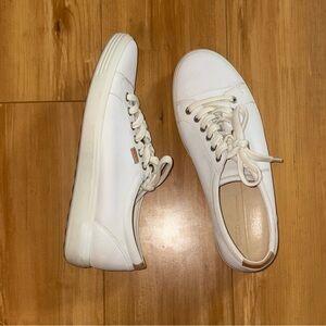 Ecco Soft 7 White Leather Sneaker